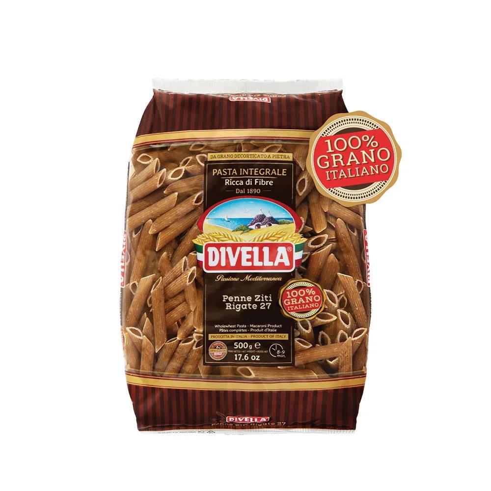 Penne Ziti Rigate No.27 Integrali Divella 500g
