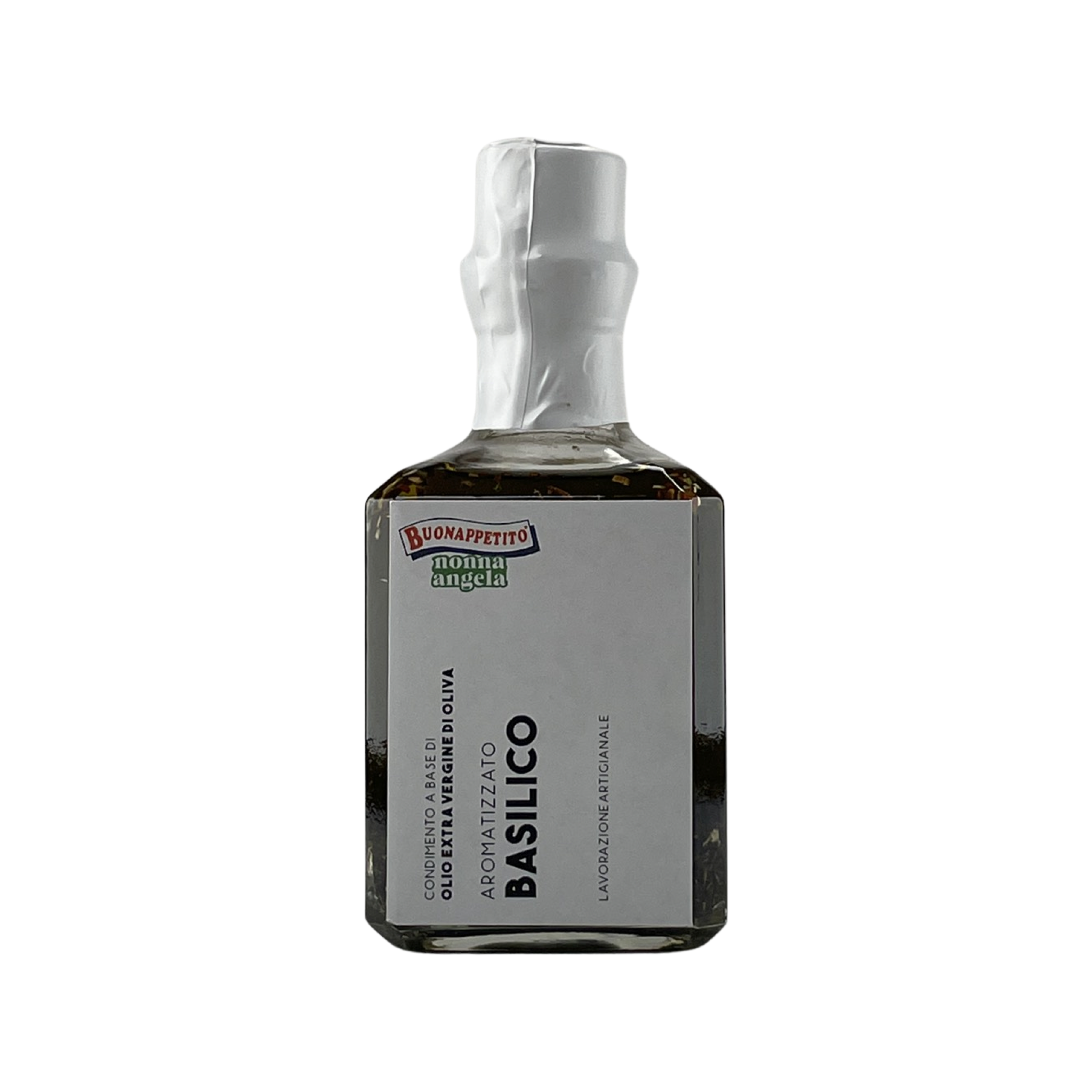 Olio di Oliva Extra Vergine al Basilico Nonna Angela 0,25l