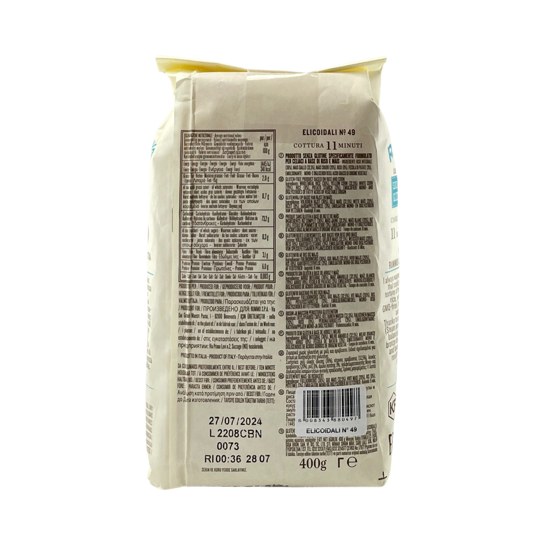 Elicoidali Senza Glutine No.49 Rummo 400g