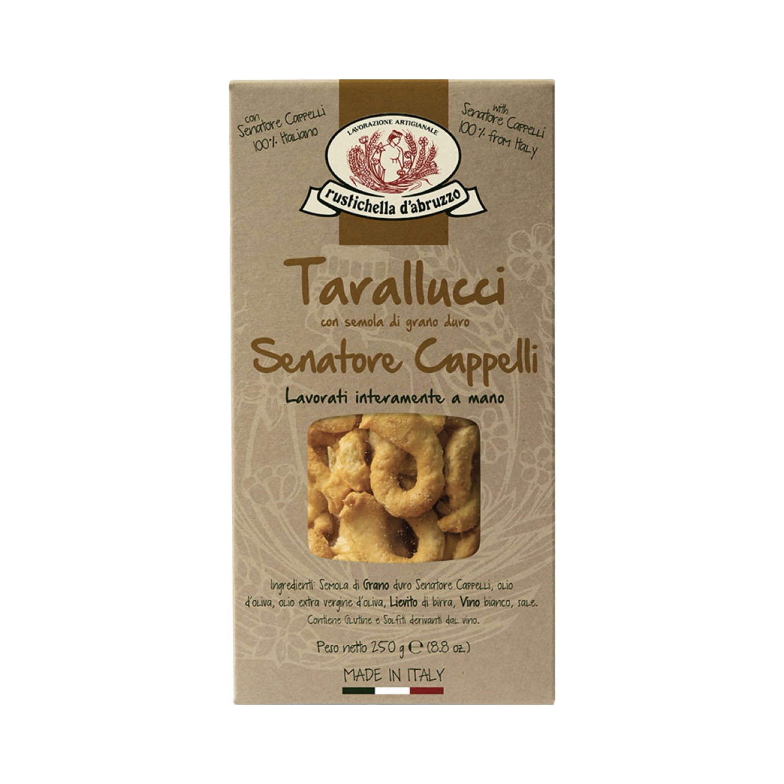 Tarallucci Senatore Cappelli Rustichella d`Abruzzo 250g