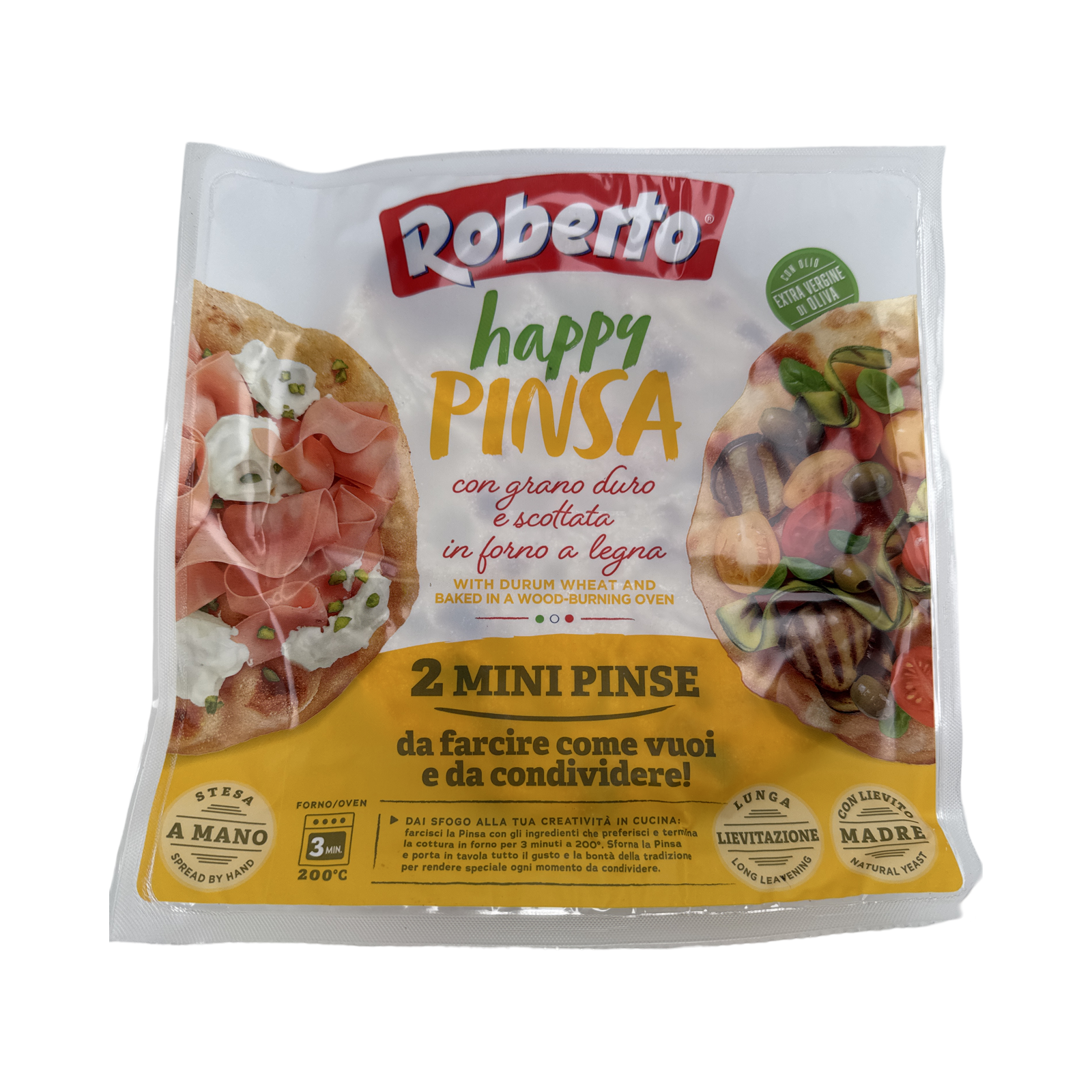 Happy Pinsa Mini Roberto 2x115g