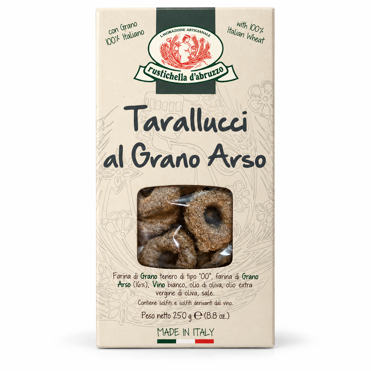 Tarallucci Grano Arso Rustichella d`Abruzzo 250g