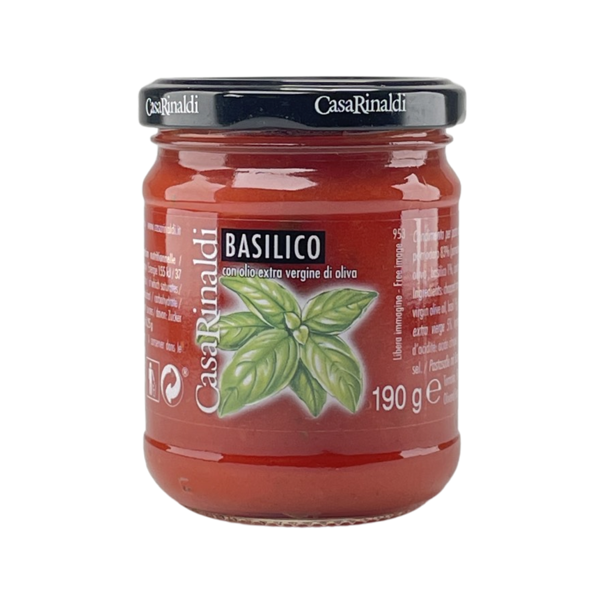 Sugo al Pomodoro con Basilico  Casa Rinaldi 190g