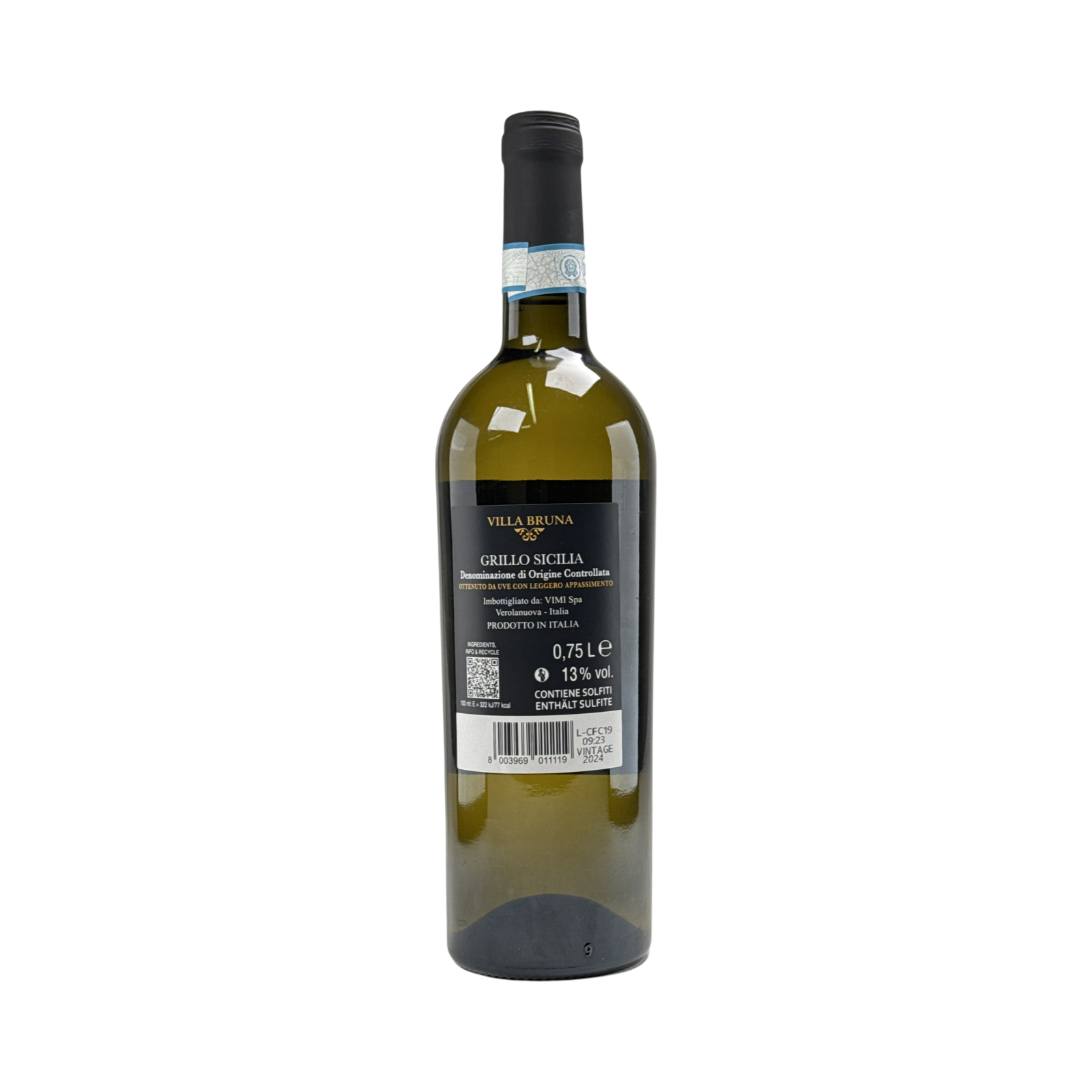 Grillo Leggermente Appassito Sicilia DOC Villa Bruna 0,75l