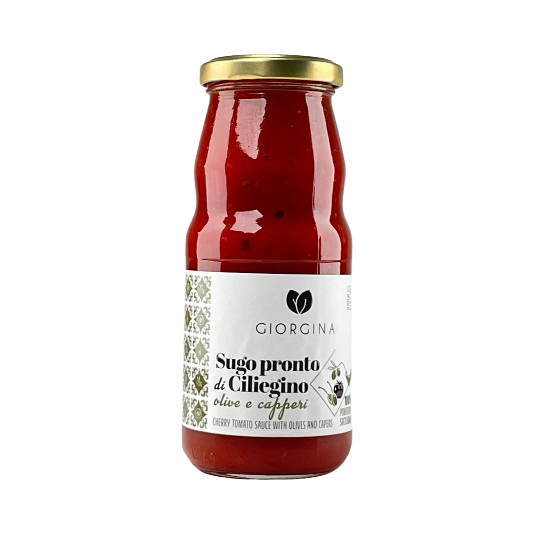 Salsa di Pomodoro Ciliegino Olive e Capperi Giorgina 350g