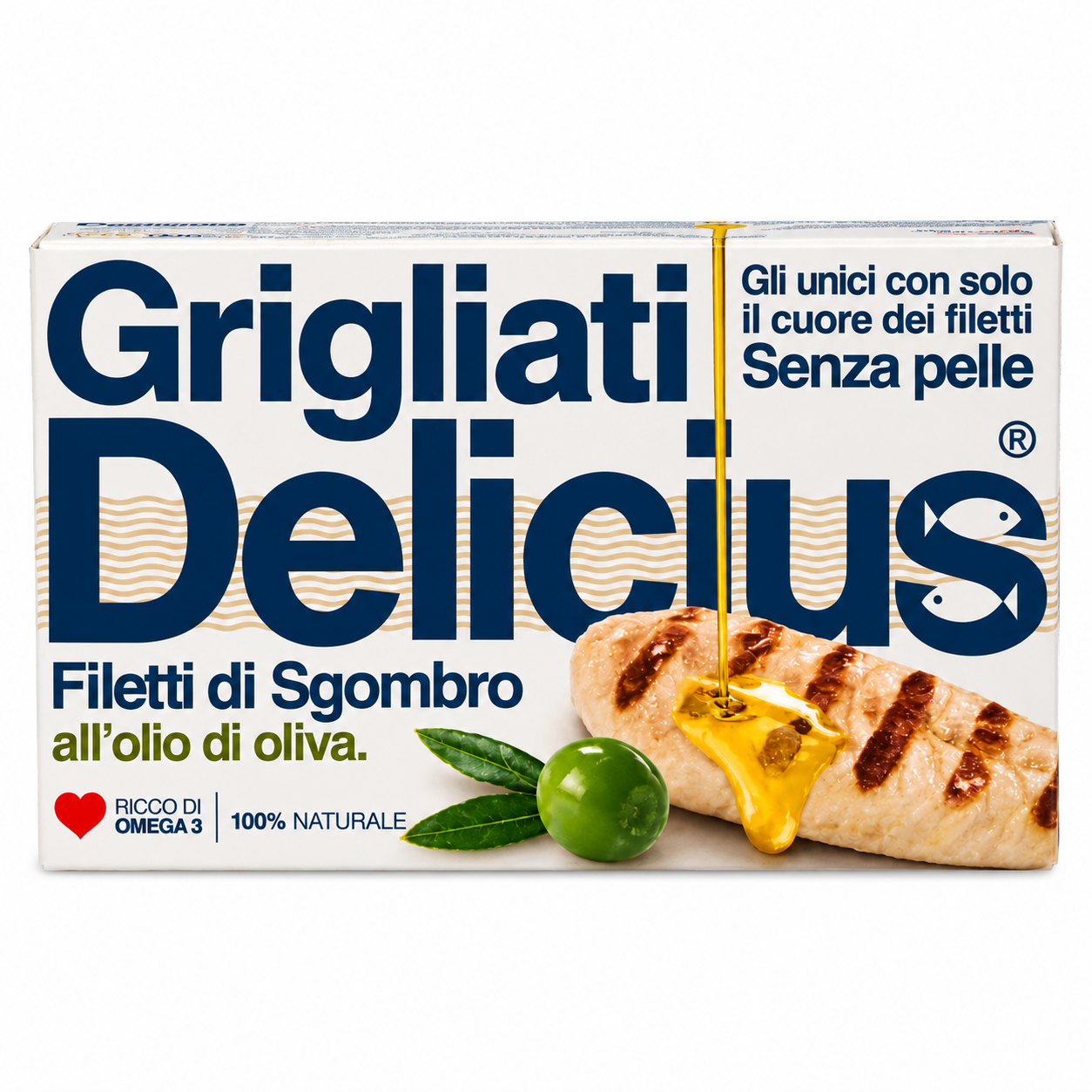 Gegrillte Makrelenfilets in Olivenöl Delicius 90 g 